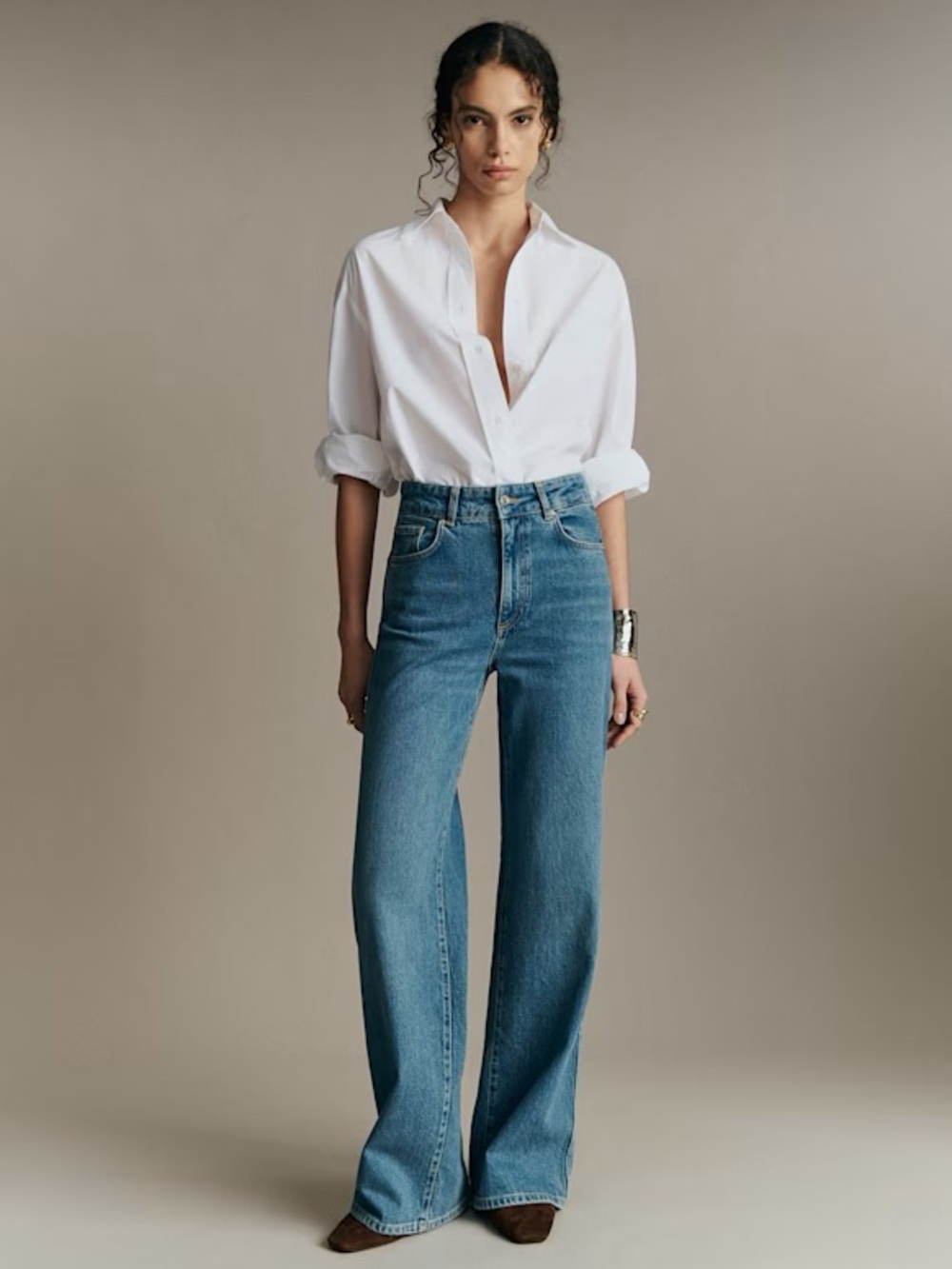 Sezane Wide Leg Jeans